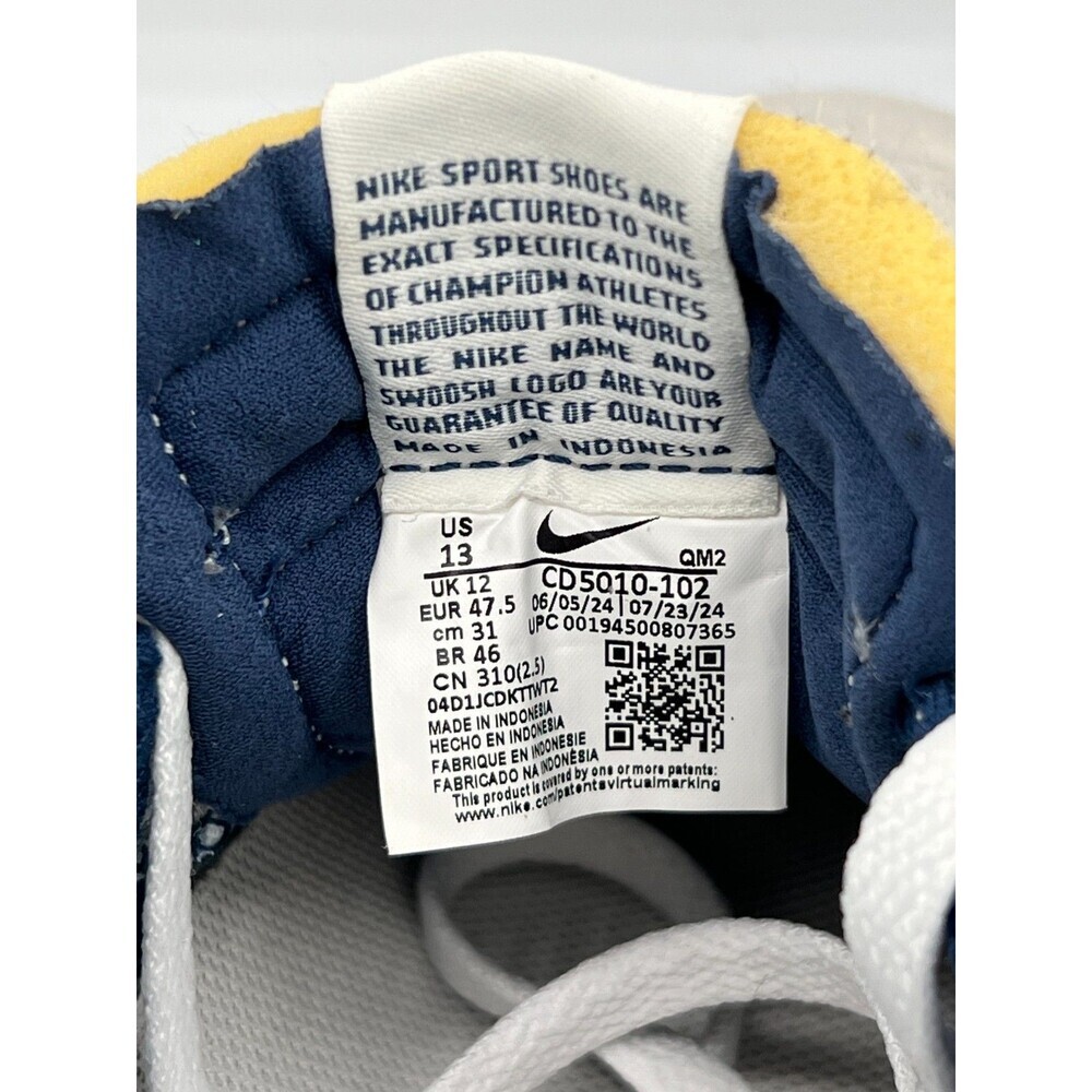 Nike SB Heritage Vulc Summit White Navy Gum Skate Shoes Men’s Size 13 - Picture 7 of 8